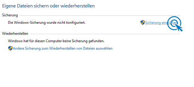 Sicherung Windows 10